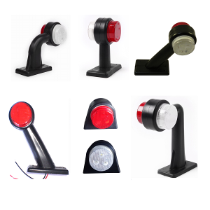 2 ιντσών στρογγυλό διπλό προσώπου Piranha LED 3 + 3 δίοδοι φορτηγό ρυμουλκούμενο πλευρικός δείκτης εκκαθάρισης λαμπτήρα περίγραμμα